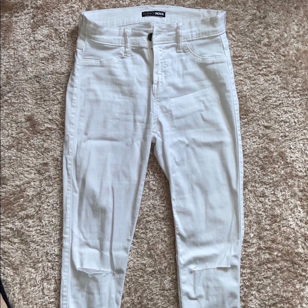 fashion nova white jeans